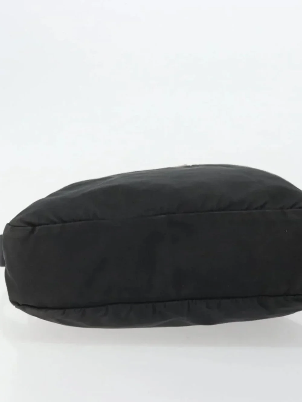 PRADA Shoulder Bag Nylon Black Silver Auth ka4043